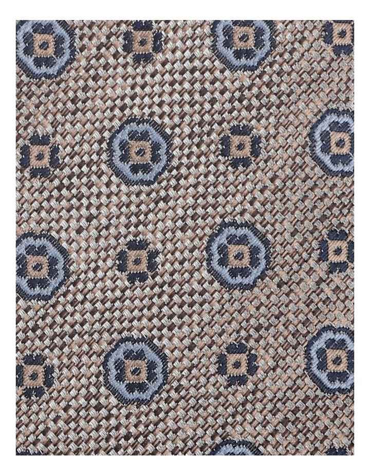Pattern Tie in Dark Beige