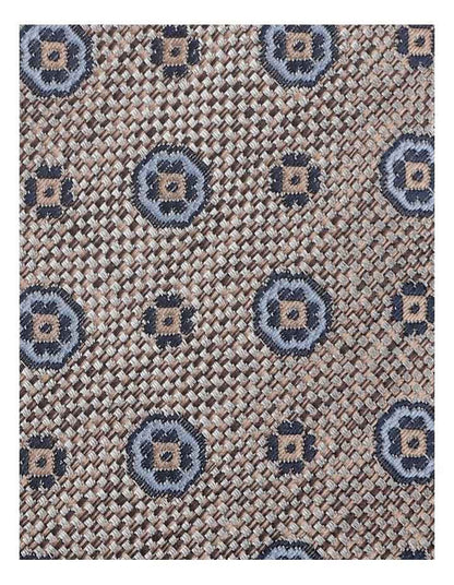 Pattern Tie in Dark Beige