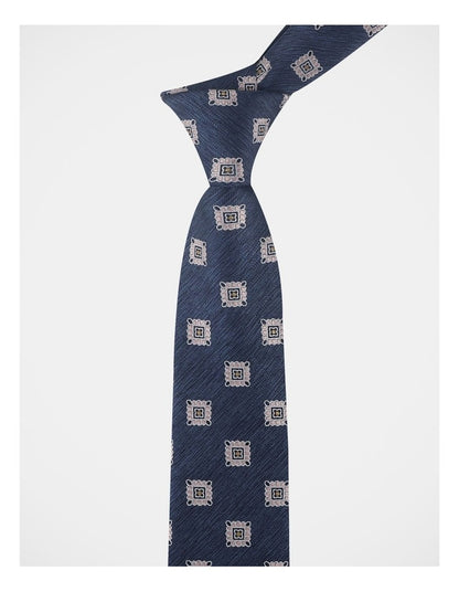 Jackquard Tie NAVY