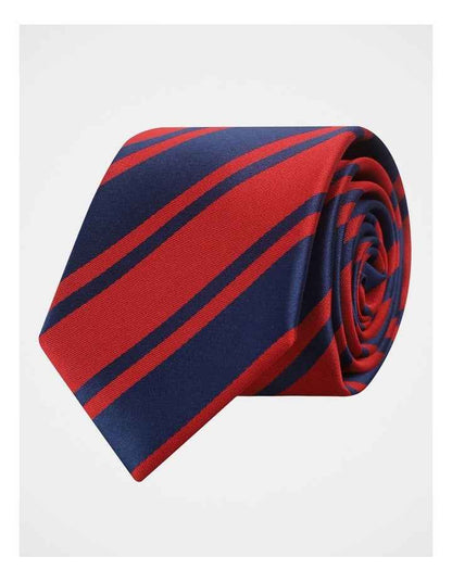 Stripe Tie in Red/Navy