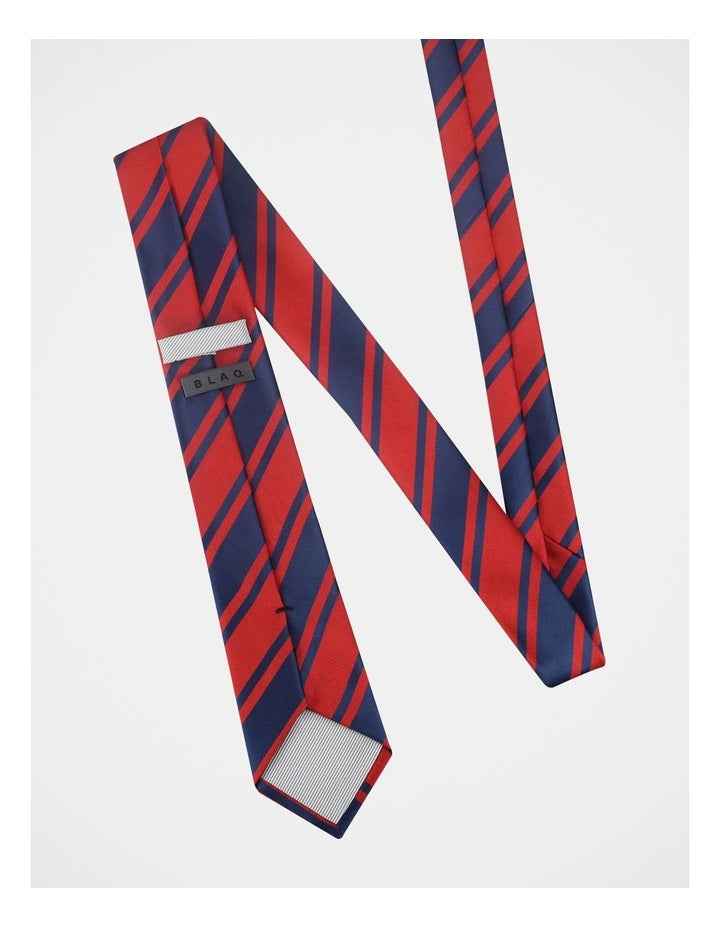 Stripe Tie in Red/Navy