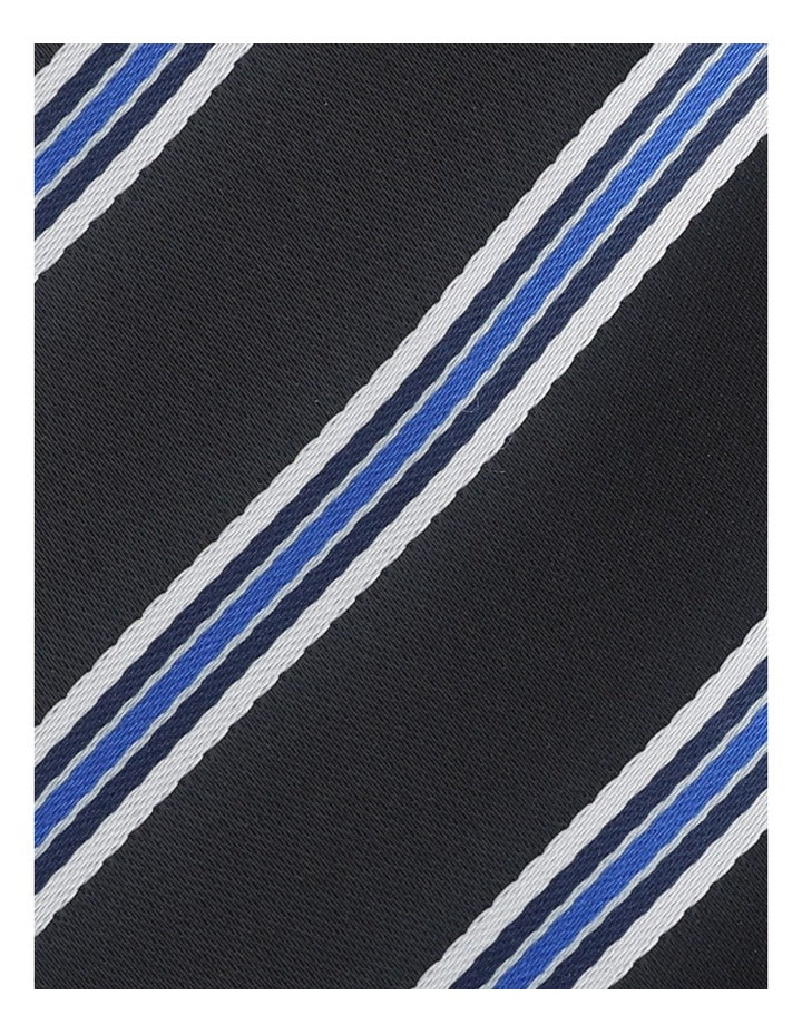 Stripe Tie in Navy/White