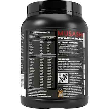 Musashi 100% Whey Protein Vanilla Milkshake Flavour 900g