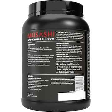 Musashi 100% Whey Protein Vanilla Milkshake Flavour 900g