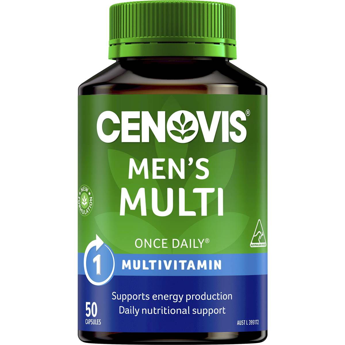Cenovis Men's Once Daily Multivitamin Capsules 50 Pack