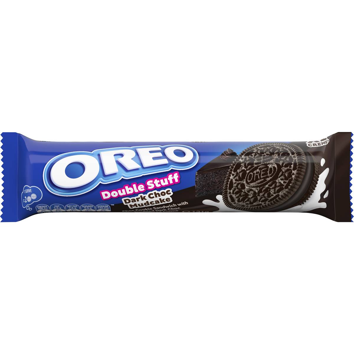 Oreo Double Stuff Dark Chocolate Mudcake Cookies 131g