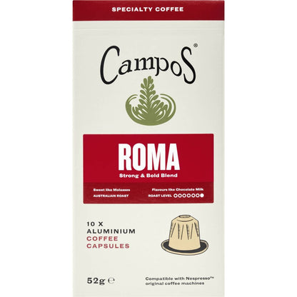 Campos Roma Coffee Capsules 10 Pack