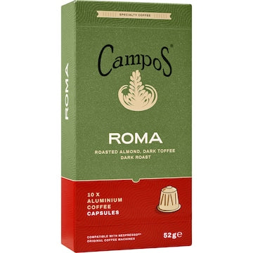 Campos Roma Coffee Capsules 10 pack