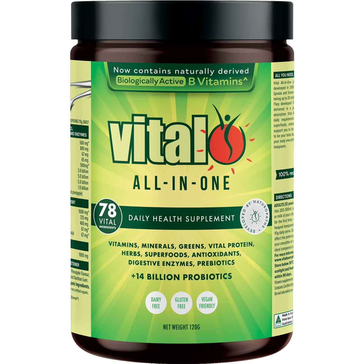 Vital Greens All-In -One Daily Health Supplement 120g