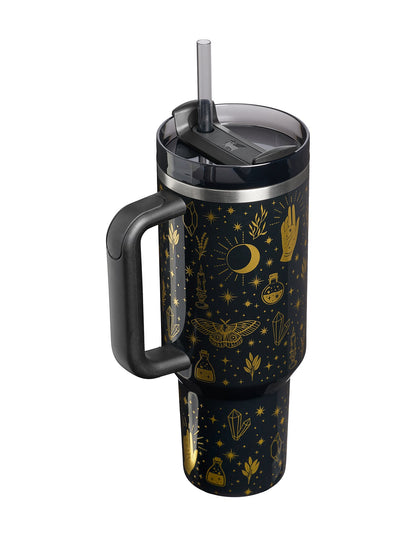 QUENCHER H2.O FLOWSTATE TUMBLER 40OZ BLACK MAGIC