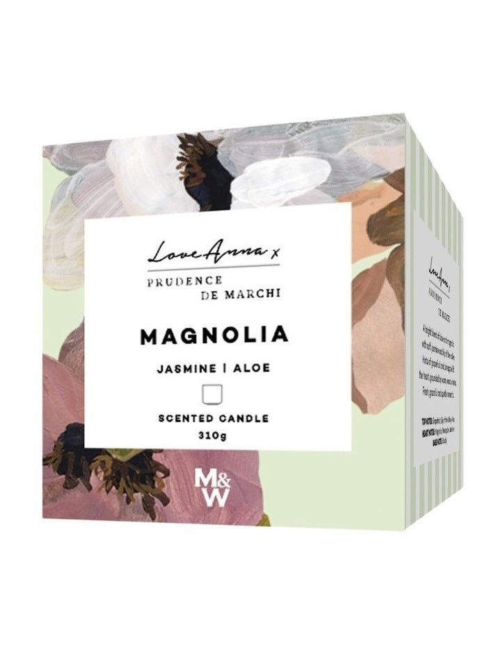 Prudence De Marchi Magnolia Jasmine Aloe Candle 325g Gift Boxed
