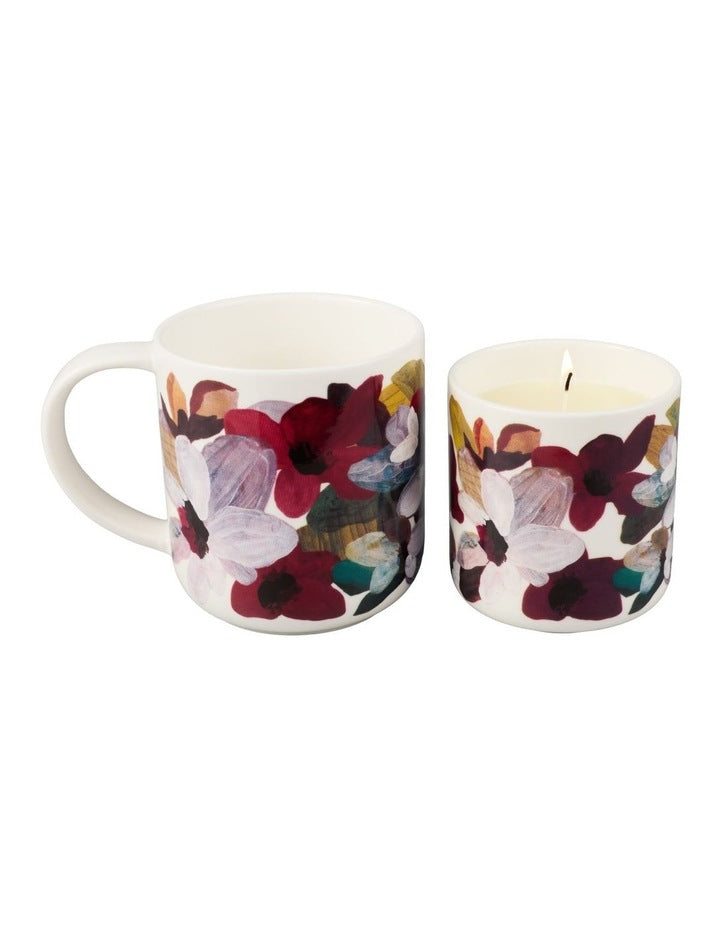 Prudence De Marchi Magnolia Jasmine Aloie Candle & Mug Gift Set 200g & 350ml