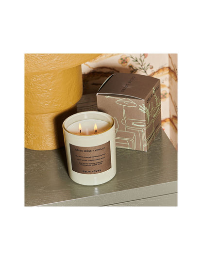 Green Moss & Vanilla Soy Candle 395g
