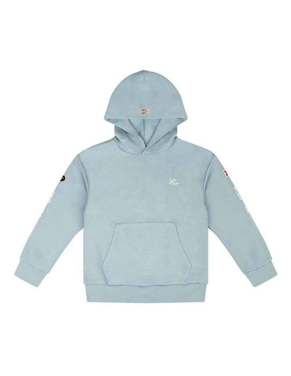 The Race Tech Hoodie (3-7 Years) in Water Blue