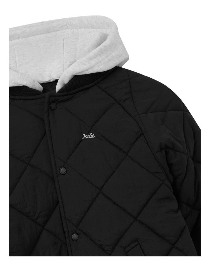 The Columbia Jacket (8-16 Years) in Solid Black