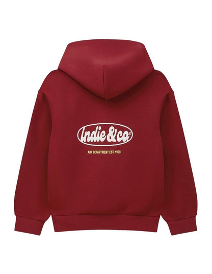 The Holloway Hoodie (8-16 Years) in Fire Red