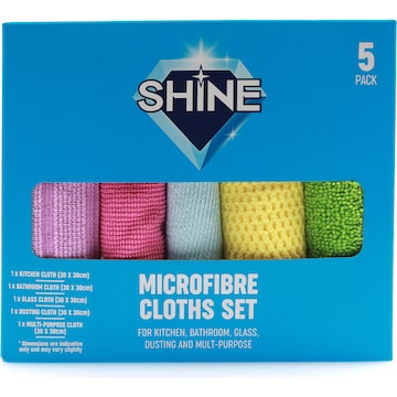 Shine Microfibre Cloth Set 5 pack