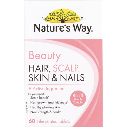 Nature's Way Beauty Hair Scalp Skin & Nails Tablets 60 pack