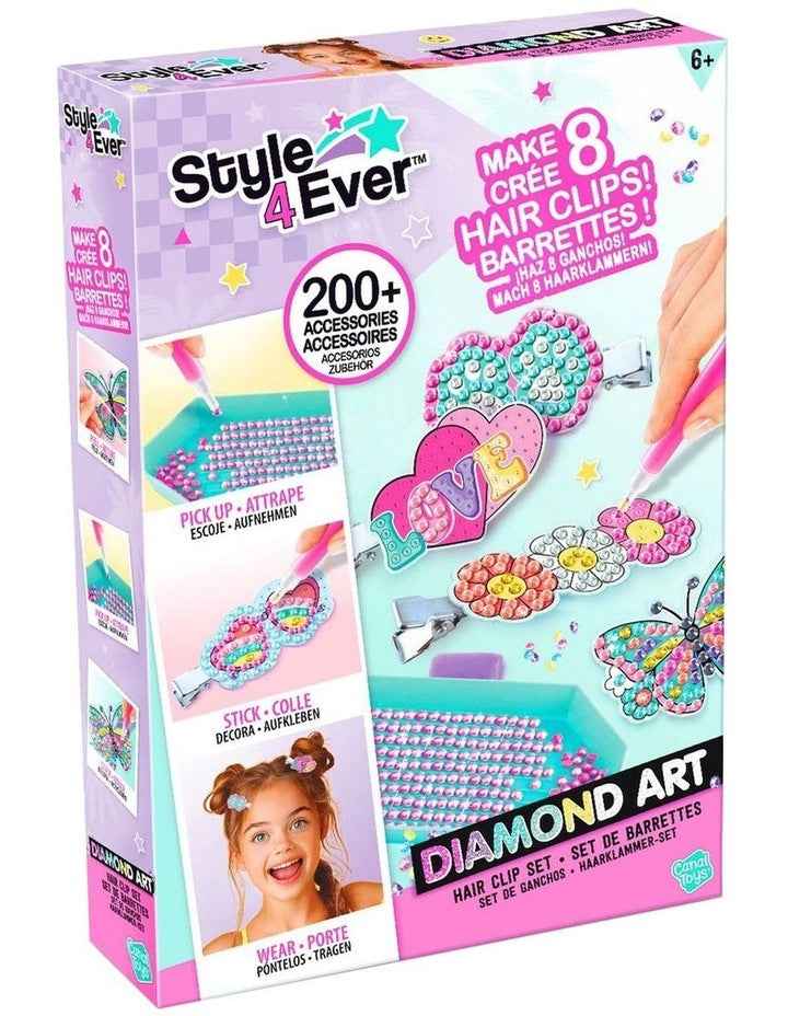 Diamond Art Hair Clips Set