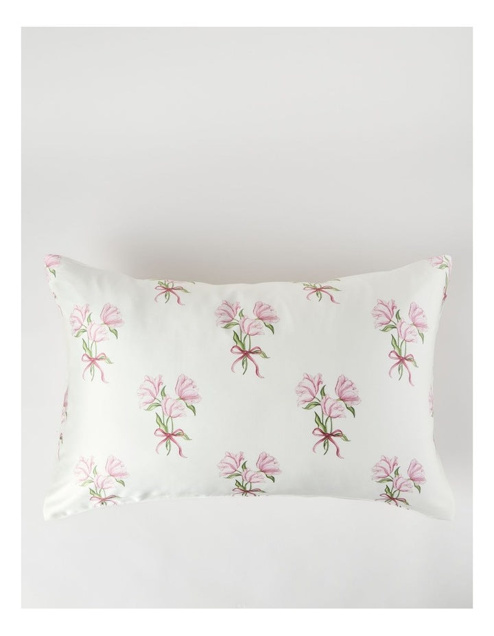 Luxe Silk Pillowcase in Pink Tulip