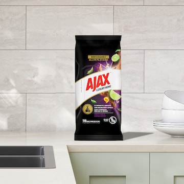 Ajax Multipurpose Cleaning Wipes Luxury Home Lime & Sandalwood 110 pack