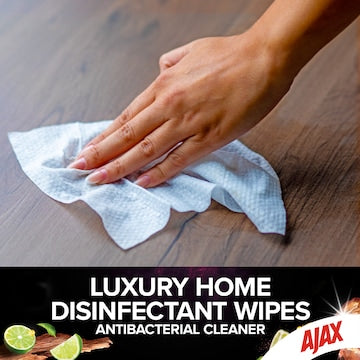 Ajax Multipurpose Cleaning Wipes Luxury Home Lime & Sandalwood 110 pack