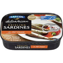 Safcol Delicatessen Brisling Sardines In Hot Sauce Tin 110g