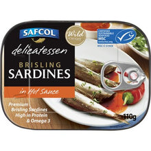 Safcol Delicatessen Brisling Sardines In Hot Sauce Tin 110g