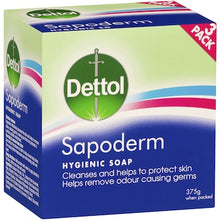 Dettol Sapoderm Hygienic Bar Soap For Acne Prone & Oily Skin 125g x 3 pack
