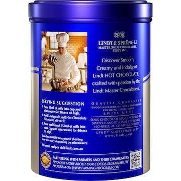 Lindt Hot Chocolate Flakes Milk 210g