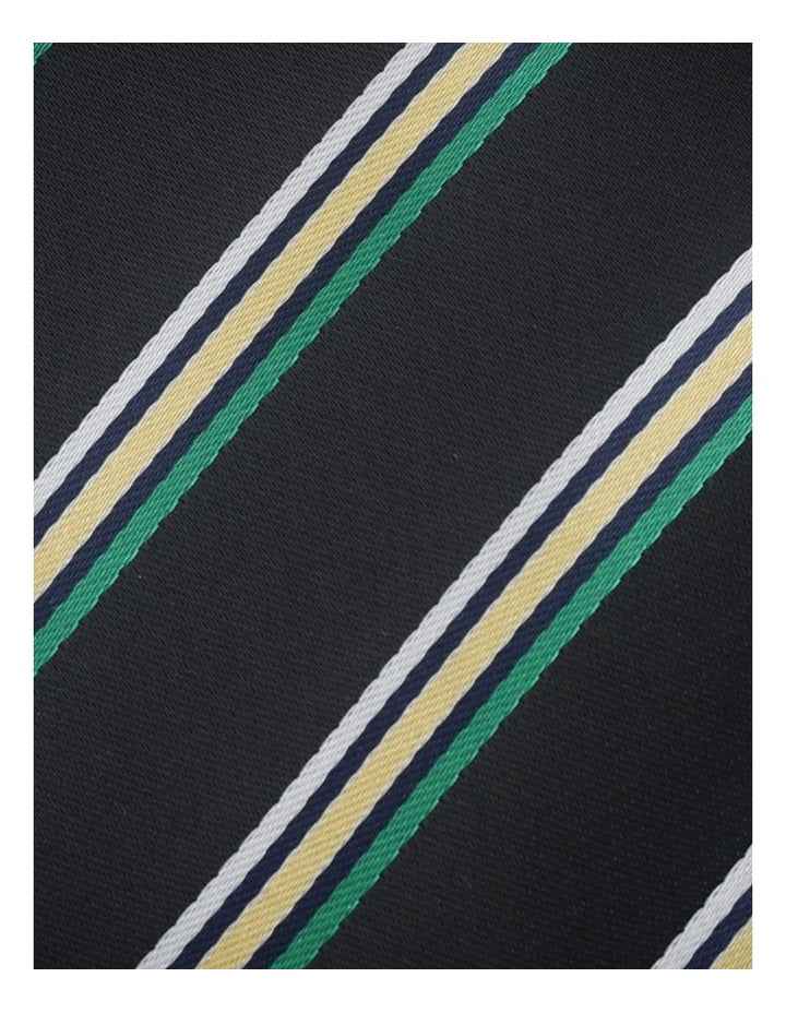 BLAQ STRIPE TIE NAVY/YELLOW