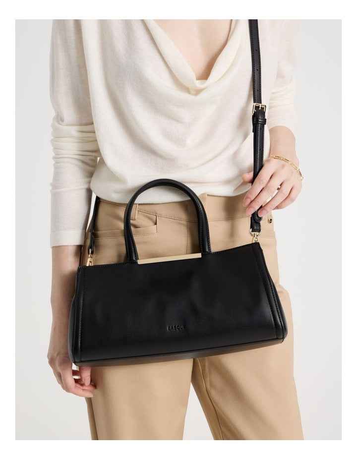 Audrey Satchel Bag in Black