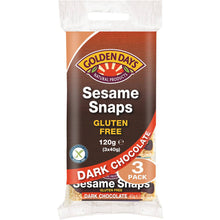 Golden Days Bars Sesame Snaps Dark Chocolate 120g