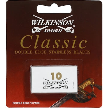 Gillette Wilkinson Sword Double Edge Razor Blades Stainless 10 pack