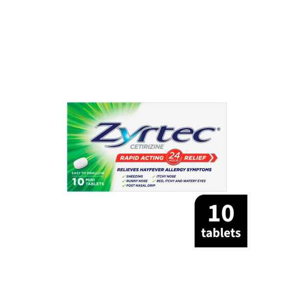 Rapid Acting Hayfever Allergy Relief Antihistamine Mini Tablets