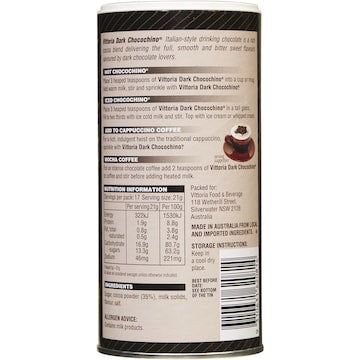 Vittoria Chocochino Dark Drinking Chocolate 375g