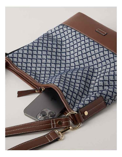 Meg Shoulder Bag in Navy Multi