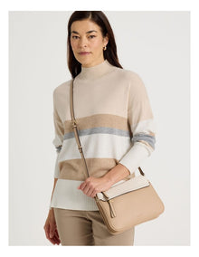 Riviera Crossbody Bag in Almond Combo