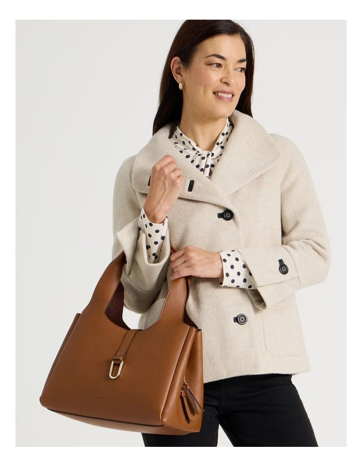 Monaco Shoulder Bag in Tannin