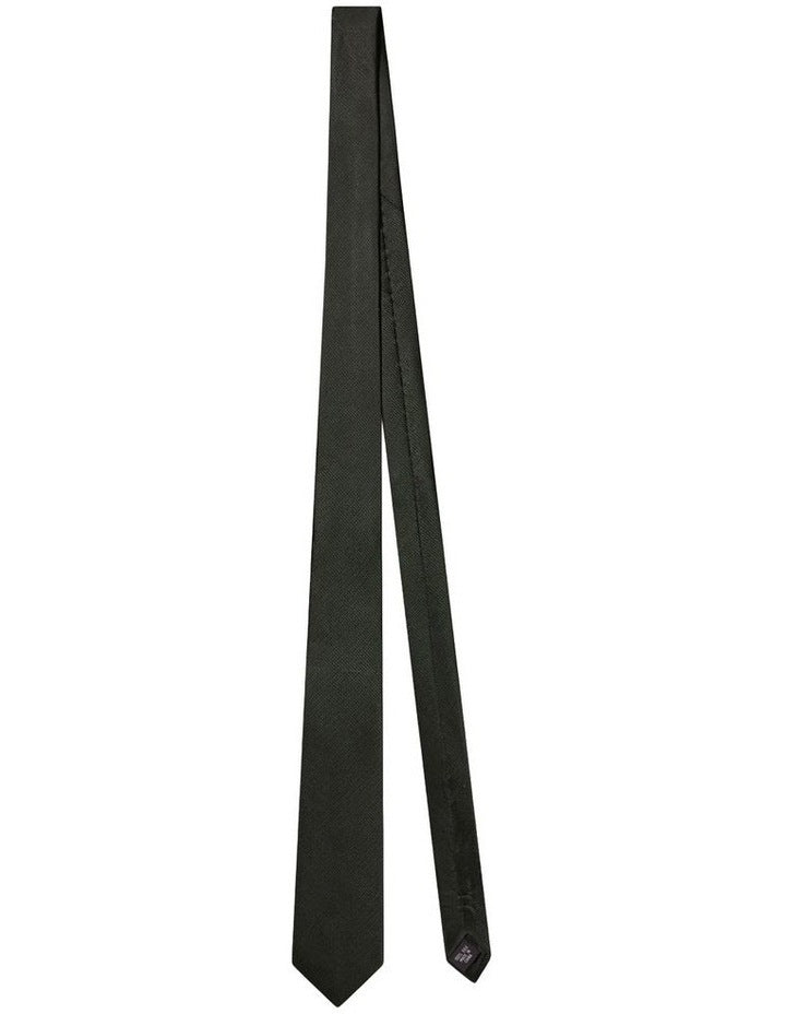 Dobby Silk Tie in Green