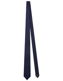 Dobby Silk Tie in Navy