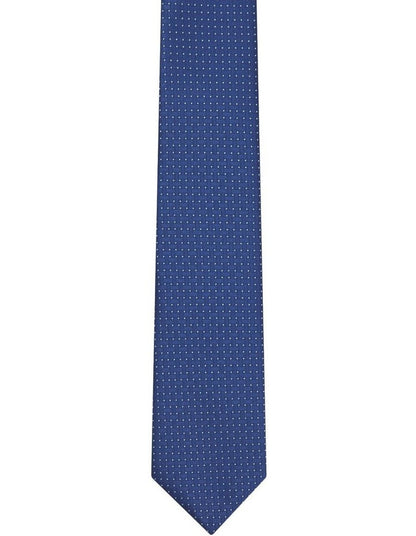 Geometric Interlocking Tie in Blue
