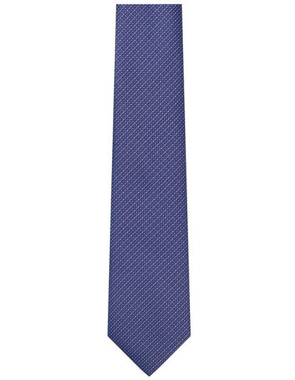 Geometric Textured Tie in Blue