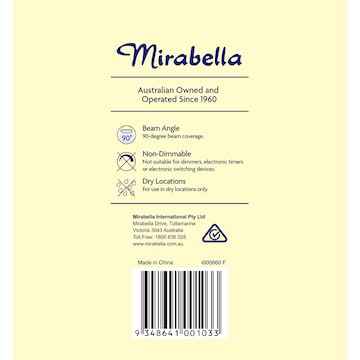 Mirabella LED Par38 Flood Light Es 15.0W Warm White each