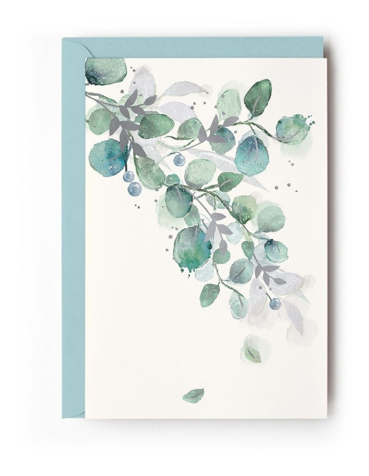 Note Cards Box of 10 in Silver Gum