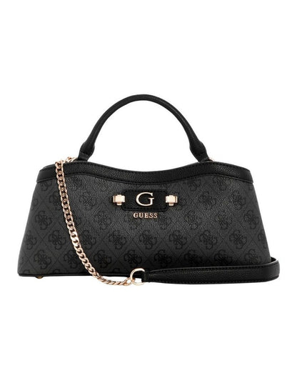 Lindsey Satchel Bag in Coal Logo