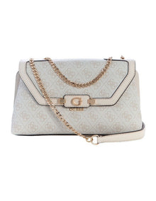 Lindsey Crossbody Bag in Bone Logo