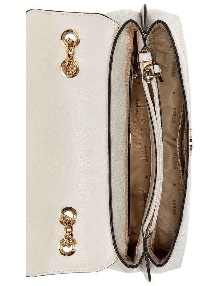 Lindsey Crossbody Bag in Bone Logo