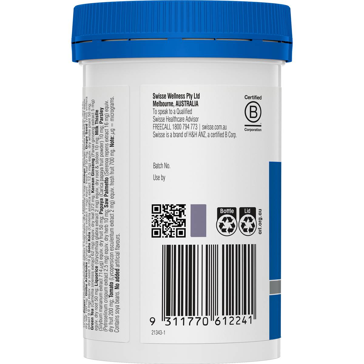 Swisse Ultivite Men's Multivitamin Tablets 100 pack