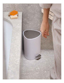 EasyStore 5L Bathroom Bin Gloss White